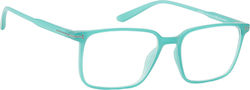 Oramont Lesebrille +3.50 in Türkis Farbe 1152
