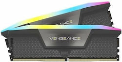 Corsair Vengeance RGB 32GB DDR5 RAM cu 2 module (2x16GB) și Viteză