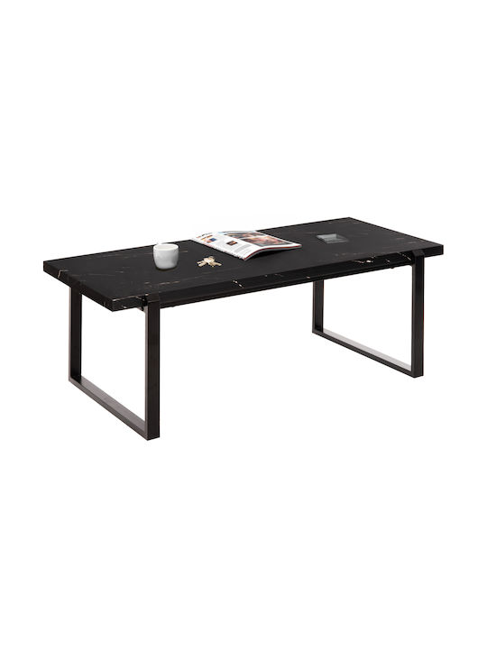 Rectangular Coffee Table Black L120xW60xH46cm