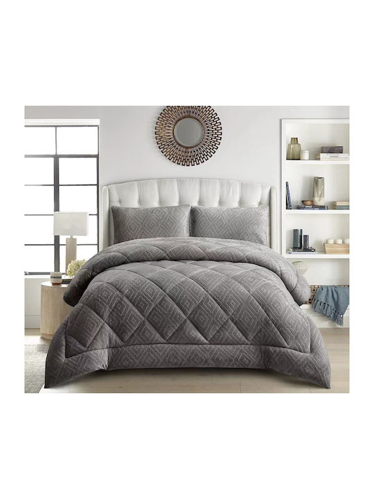 Homeone Bettbezug Elektrische Gitarren Großes Doppelbett 220x240cm Gray 3Stück 350 GSMGsm