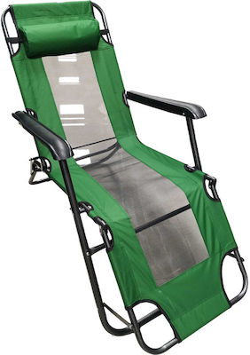 Πτυσσόμενη Sunbed-Armchair Beach Green Waterproof