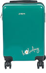 Jet Lag Cabin Travel Bag Green with 4 Wheels Height 51cm