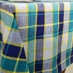 Palatex Τablecloth Checked Blue 150x180cm