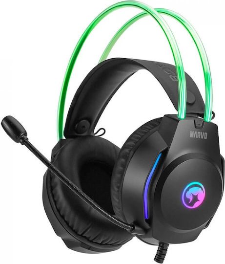 Marvo H8620 Over Ear Gaming Headset cu conexiune 3,5mm Negru