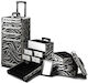 Lotus Metallic Cosmetic Case Black