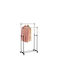 Klikareto Floor Garment Rack Made of Metal Black 95x84cm
