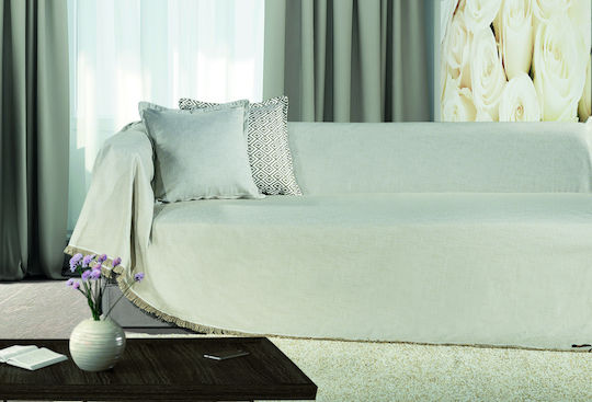Moda Sofa Λινό Πολυθρόνας Π170xΜ185cm 5