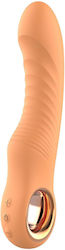 DreamΤoys Glam Flexible Ribbed Vibe, Flexible Liquid Silicone Ribbed Vibrator, 5 Intensities & 5 Rhythms, Orange DreamΤoys Glam Flexible Ribbed Vibe, Flexible Liquid Silicone Ribbed Vibrator, 5 Intensities & 5 Rhythms, Orange