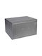 Keskor Fabric Storage Box with Lid Gray 50x40x30cm 1pcs