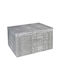 Keskor Fabric Storage Box with Lid Gray 50x40x30cm 1pcs