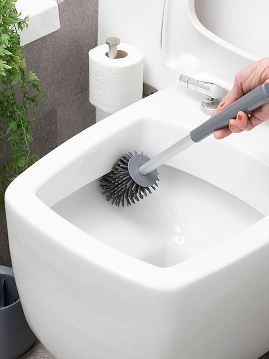InnovaGoods Kunststoff Badezimmer Toilettenbürste Gray
