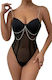 Pretty Lingerie Sexy Κορμάκι με Διαφάνεια Μαύρο