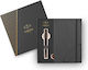 Parker Desk Set with Notebook and Pen IM Core Metal 2pcs