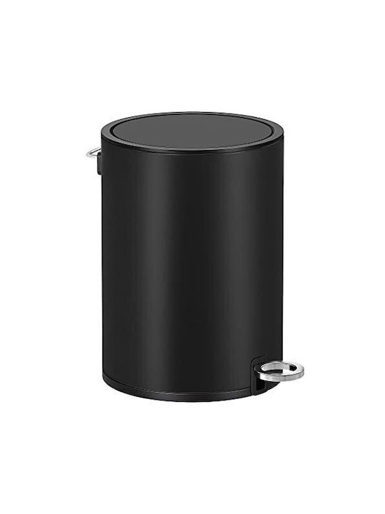 Songmics Plastic Waste Bin with Pedal Black 3L