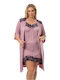 Nicoletta Set Pijamale pentru Femei Lila