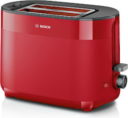 Bosch MyMoment Φρυγανιέρα 2 Θέσεων 950W Κόκκινη