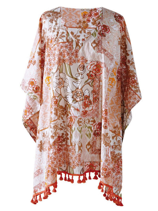 Kentia Maitai 234 Women's Caftan Beachwear Salmon pink