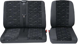 Petex Front Car Covers 2pcs Polyester Black