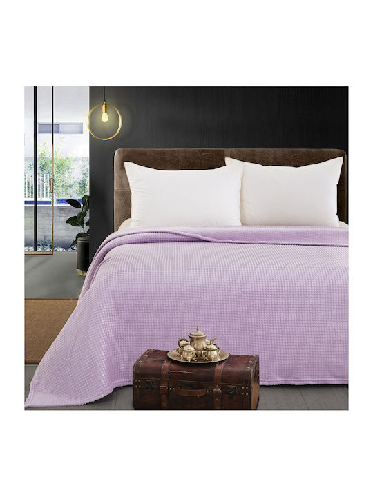 Beauty Home Fleece Decke Einzeln 160x220cm Flieder
