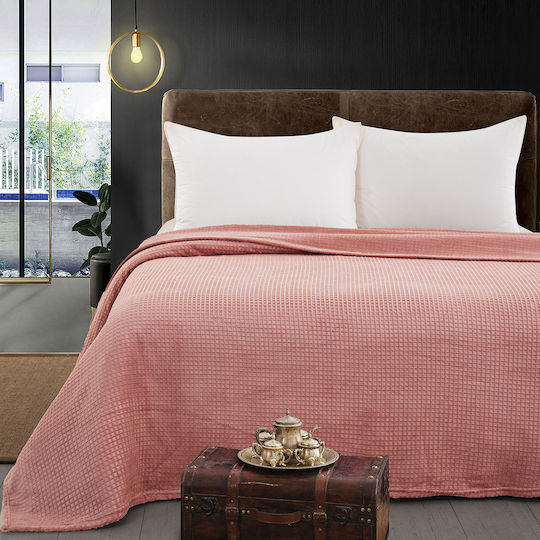 Beauty Home Pătură Polar Fleece Superdublă 220x240 cm Portocalie