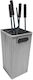 Home & Camp Fireplace Tool Set with Bucket Silver