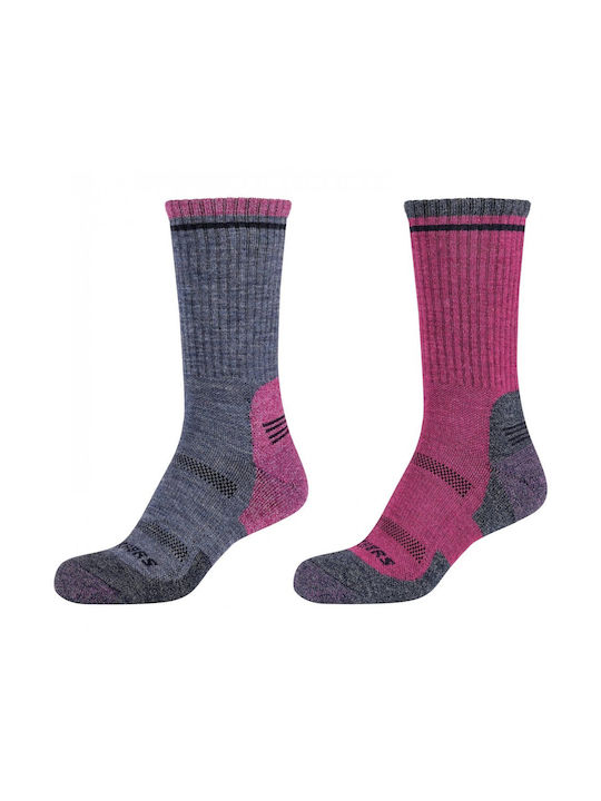 Skechers Αθλητικές Κάλτσες Ροζ 2 Ζεύγη