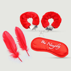 Fever BDSM Kit in Red Color 4pcs Fever BDSM Kit in Red Color 4pcs
