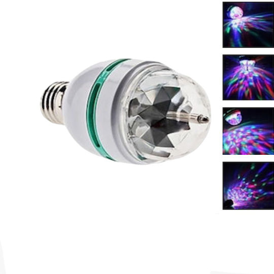 Λάμπα LED 3W 150mm για Ντουί E27 RGB 270lm