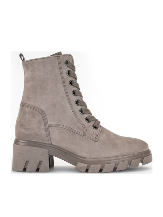 Leder Stiefeletten Damen Braun