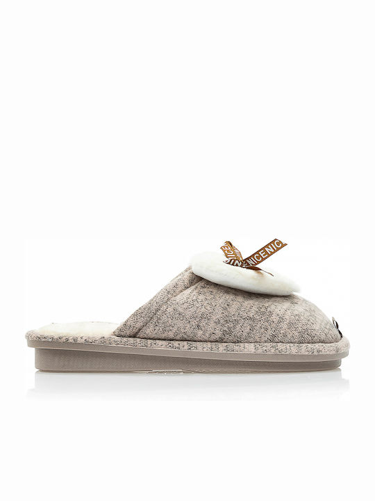 Tsoukalas Winter Damen Hausschuhe mit Fell Rosa