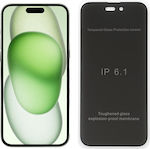 Idol 1991 0.3mm Privacy Full Face Tempered Glass Black (iPhone 15 Plus)