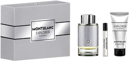MontBlanc Explorer Platinum Set De Parfumuri Pentru Bărbați Cu Eau De Parfum 3 Bucăți