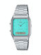 Casio Men's Watch Chronograph Battery with Silver Metal Bracelet