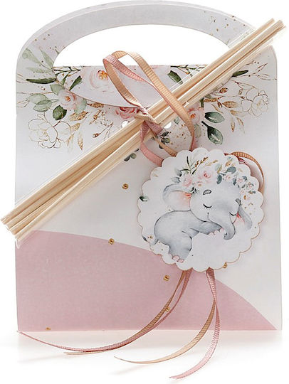 Christening Favor with Decorative Elephant Made of Glass 24 Pieces Th-15
