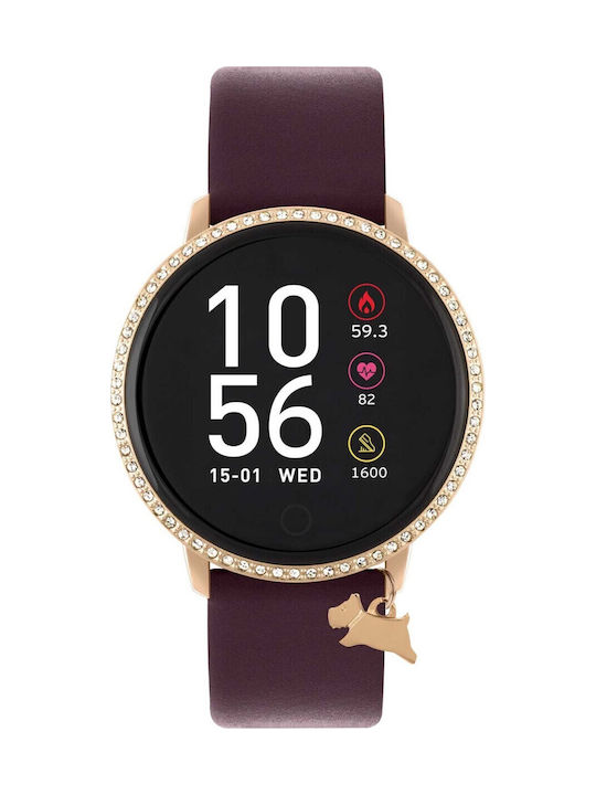 Radley Women's Watch with Burgundy Leather Strap