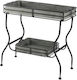 Artekko Pot Stand Metal Gray 81cmx38cmx77cmcm.