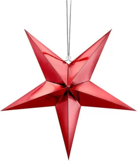 Keroplast Decoratiune de Craciun Pendant Stea Red 1buc