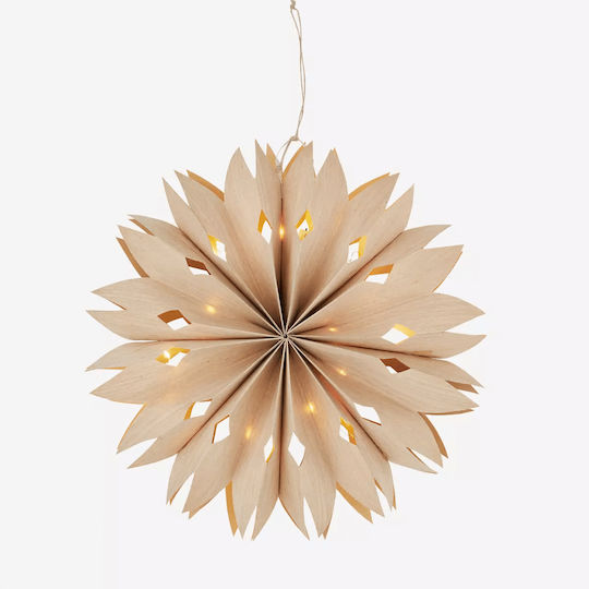 Madam Stoltz Stele Decorative de Crăciun Suspendate cu Lumină LED Alb Natural 40 cm Madam Stoltz Stele Decorative de Crăciun Suspendate cu Lumină LED Alb Natural 40 cm