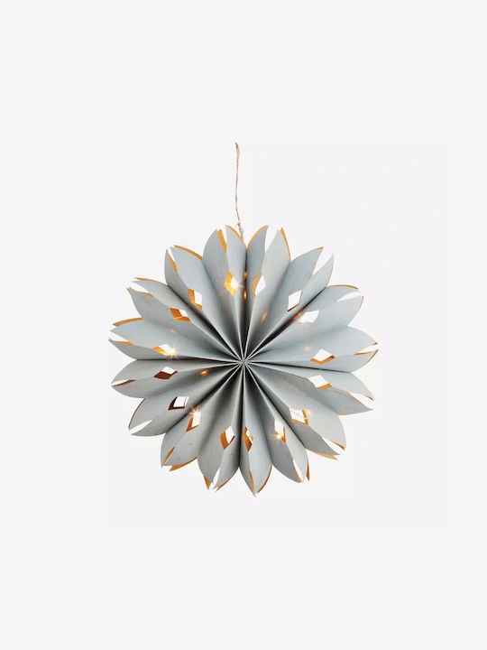 Madam Stoltz Plastic Illuminated Christmas Decorative Hanging Star 15pcs