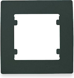 Makel Lillium Switch Frame 1 Position in Gray Color 32050701
