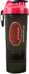 X-Treme Stores Plastic Protein Shaker 600ml Black