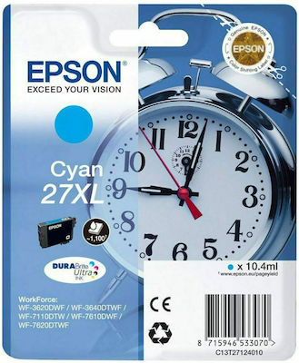 Epson 27XL Μελάνι Εκτυπωτή InkJet Κυανό (C13T27124012)