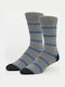 John Frank Men's Patterned Socks Light Gray