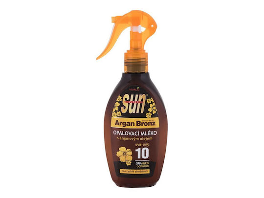 Vivaco Sun Argan Bronz Слънцезащитен Лосион За Тяло SPF10 Спрей 200мл