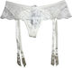 Norddiva Lingerie Ζαρτιέρες με Δαντέλα Λευκές