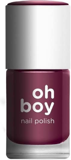 OhBoy Glossy Βερνίκι Νυχιών ΣΚΟΥΡΟ ΜΠΕΖ ΡΟΖ