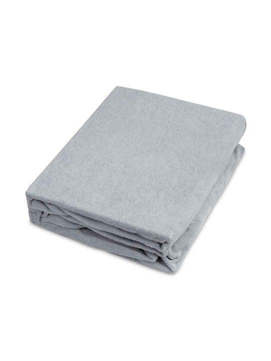 Sensillo Baby Sheet Crib Cotton Fitted Gray 70x140cm