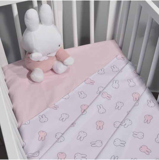 Miffy Pink Fitted Sheet Set 80x110cm Miffy Pink Fitted Sheet Set 80x110cm