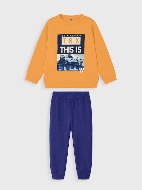 Trax Kids Sweatpants Set Orange 2pcs