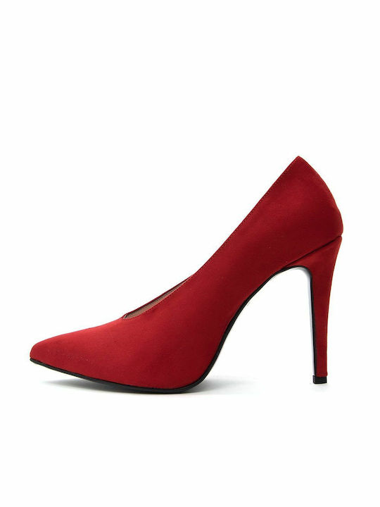 Kenso Suede Red High Heels